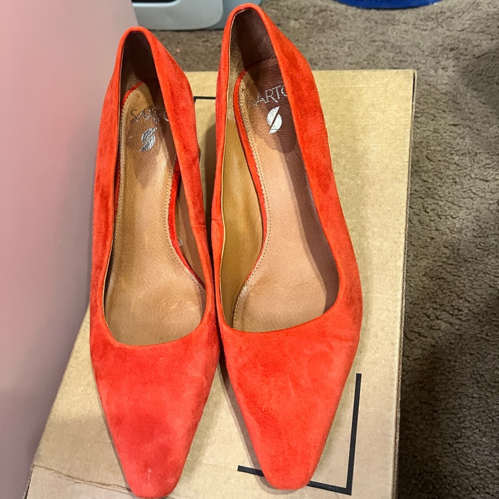 Red Sarto By Franco Heels Suade